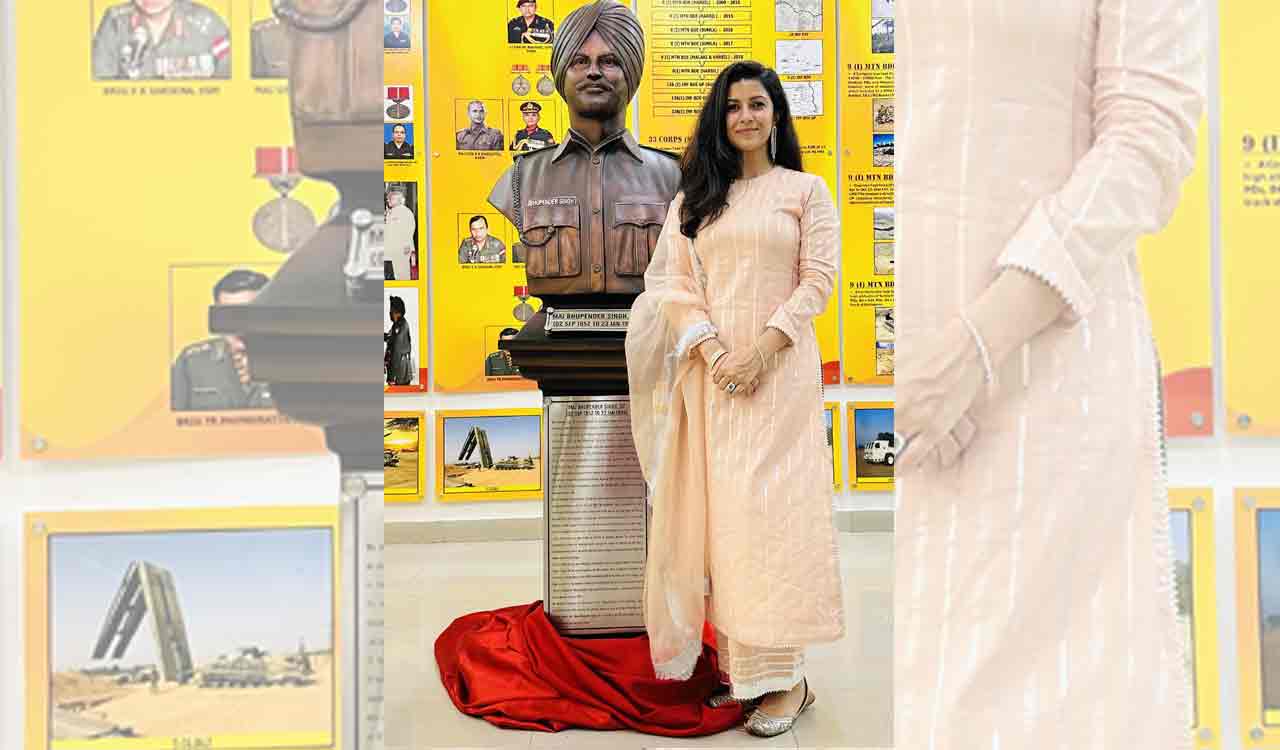 Nimrat Kaur visits Patiala for inaugural ceremony of her late father’s statue  