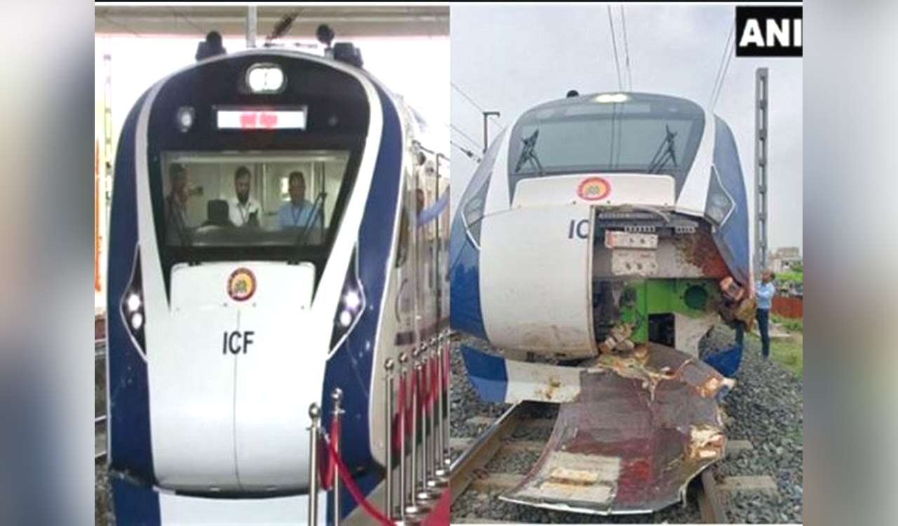 No functional part damaged in Vande Bharat Express accident