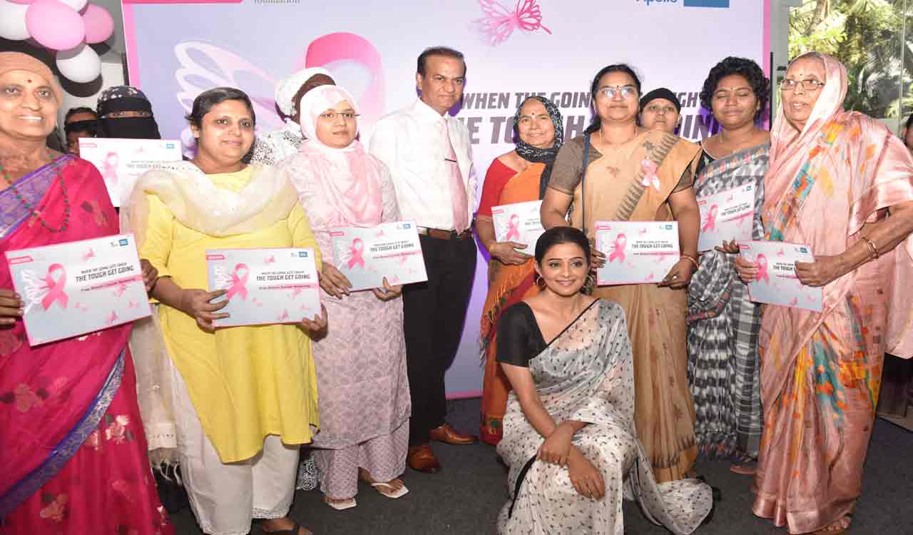Hyderabad: Priyamani launches breast cancer screening at Apollo Cancer Institutes