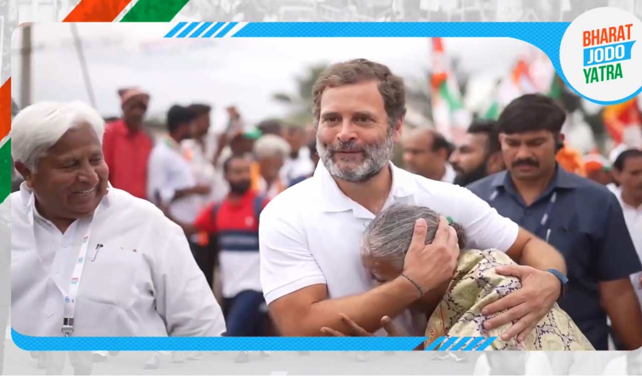 Rahul Gandhi resumes Bharat Jodo Yatra from Karnataka’s Bommagondanahalli on 36th day