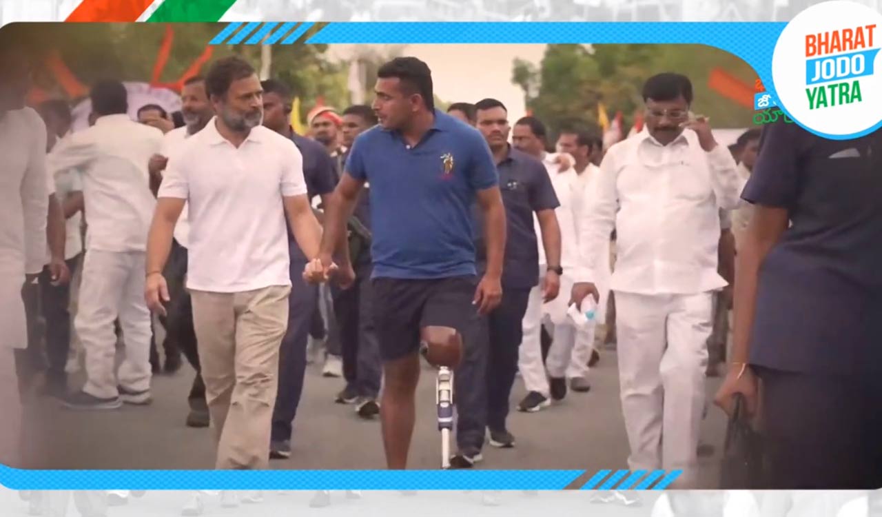 Rahul Gandhi’s Yatra continues in Andhra Pradesh for third day