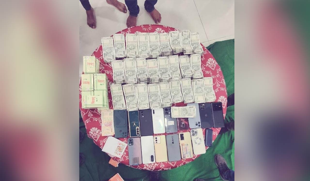 Sangareddy: Congress leader’s farmhouse raided, 13 gamblers held