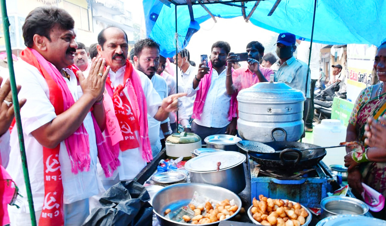 Munugode by-poll: Vote for TRS for development, says Talasani