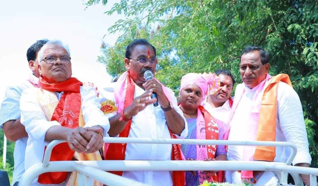 BJP tried to topple TRS government: Tammineni Veerabhadram