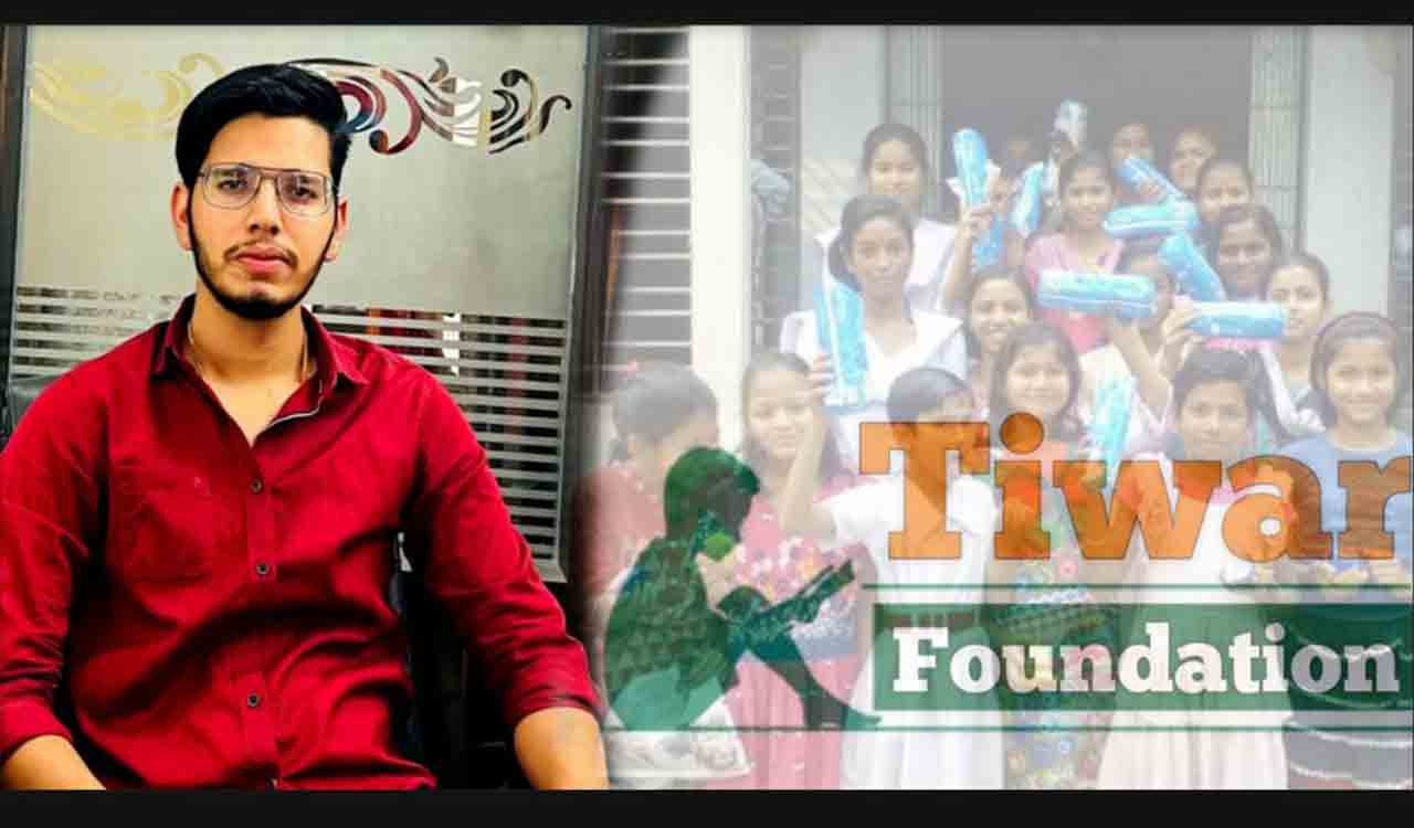 Tiwar foundation NGO, envisioned by Shubham Tiwari gave out 50000 sanitary napkins in the fight for womens welfare