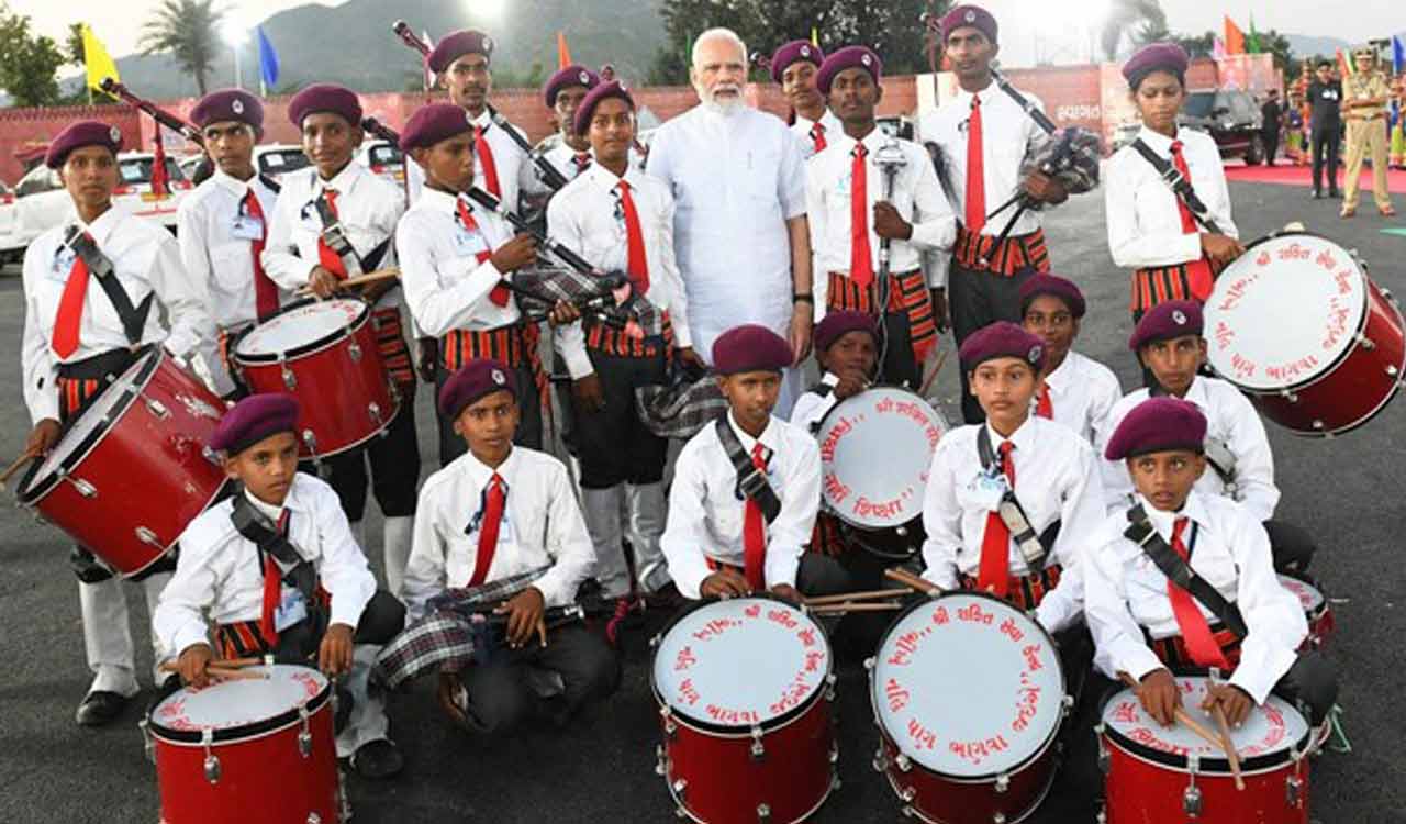 Tribal children music band to perform in presence of PM on Rashtriya Ekta Diwas in Kevadia