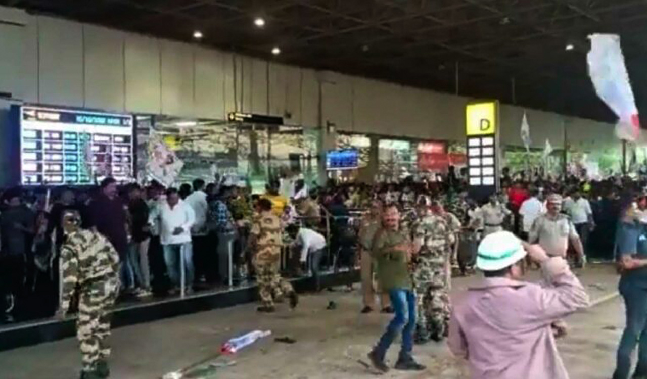 Police teams search for Jana Sena leaders involved in Vizag airport incident