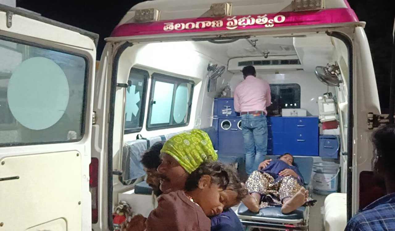 Woman gives birth to baby in ambulance after getting off train at Peddapalli