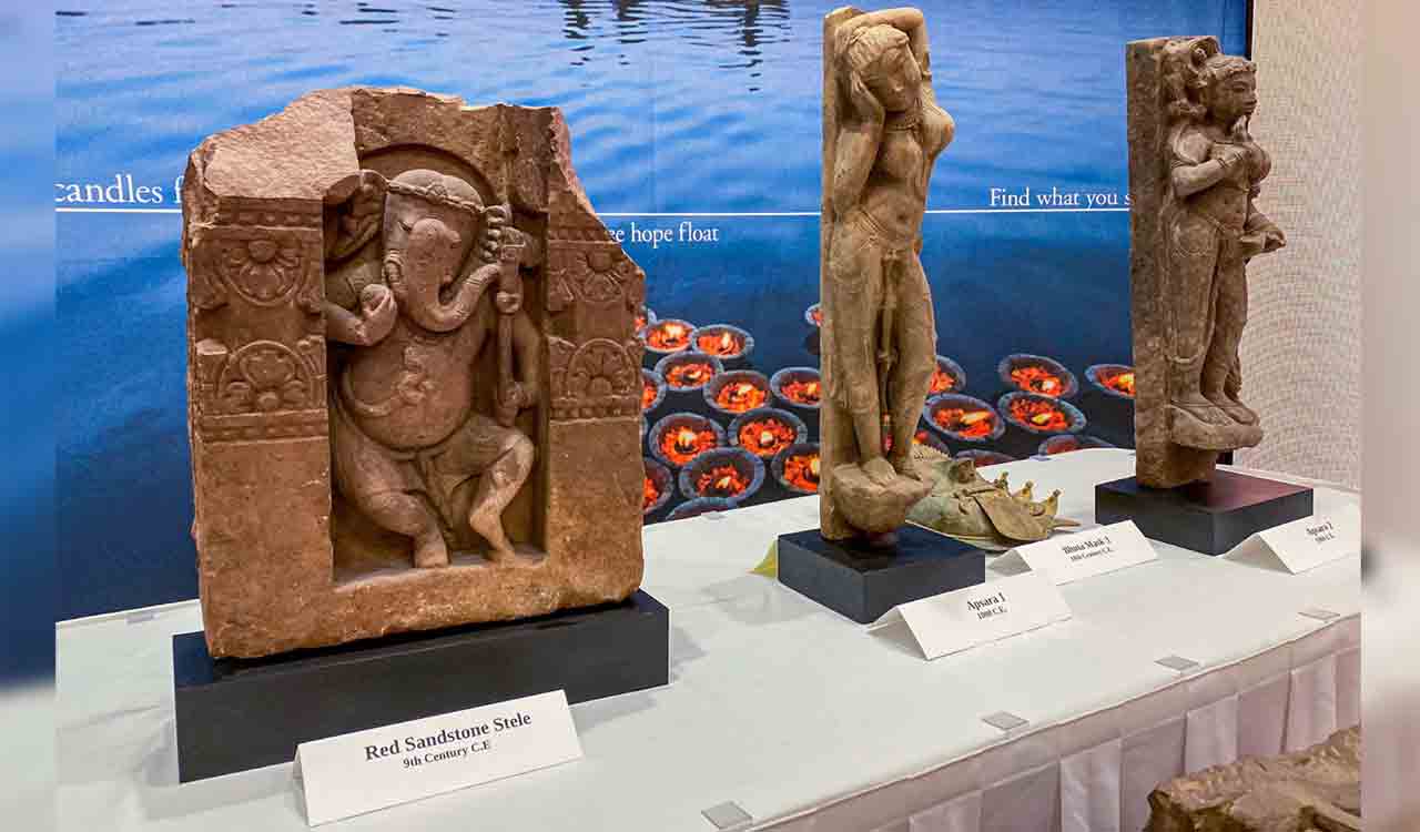 US repatriates 307 antiquities valued USD 4 mn stolen, trafficked from India