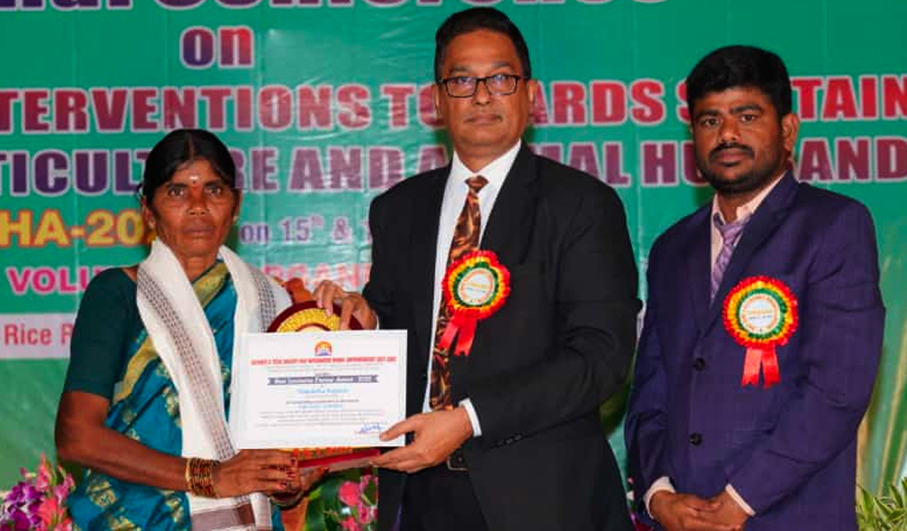 Telangana woman farmer wins award in national conference