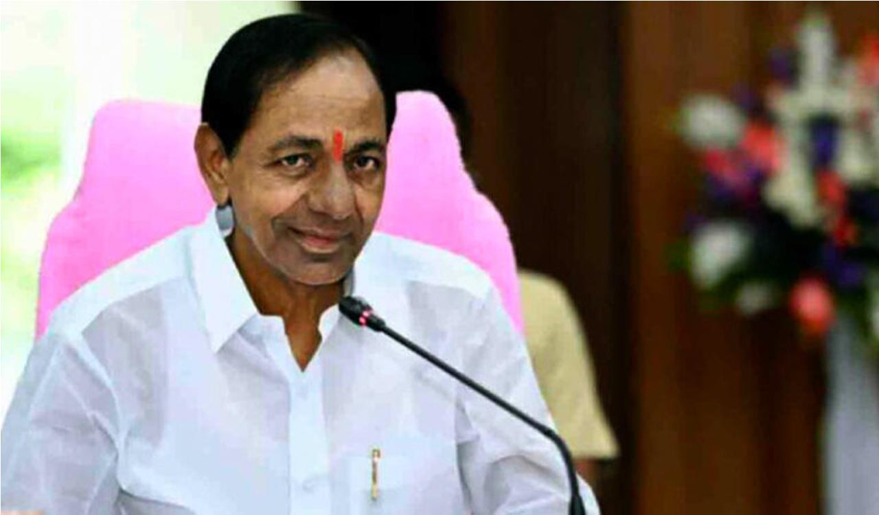 CM KCR visits TRS (BRS) office in Delhi