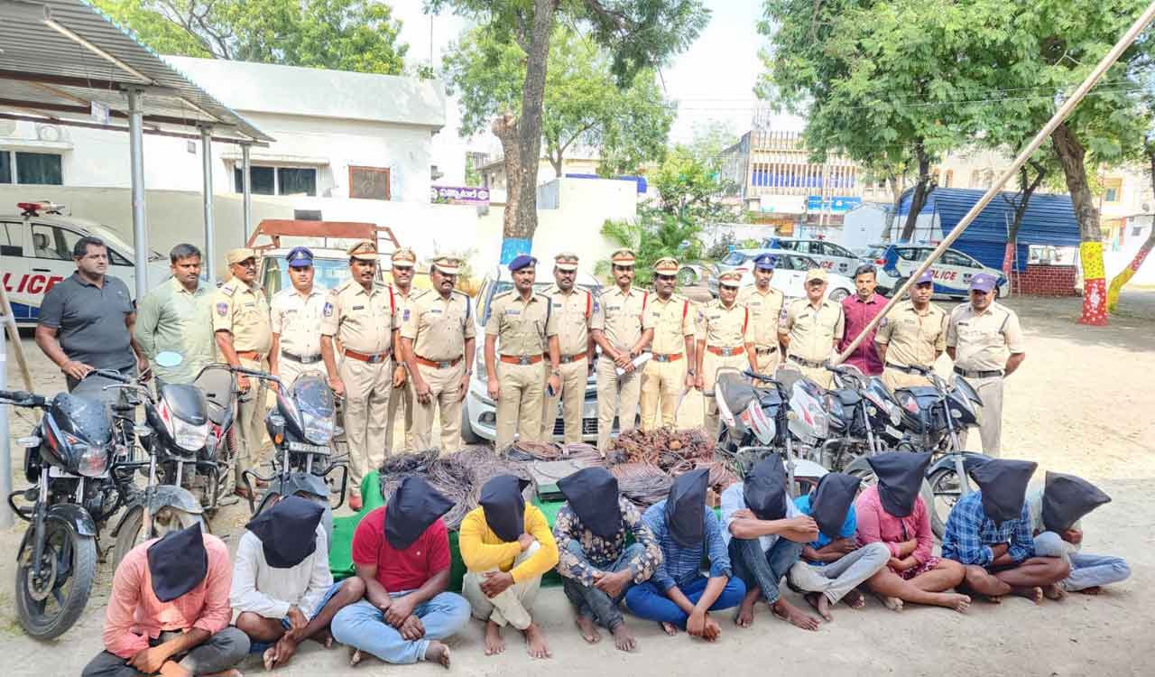 Peddapalli police bust transformers theft gang, nine arrested