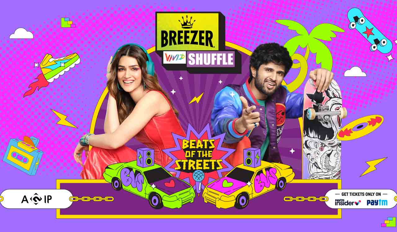 Vijay Deverakonda joins Breezer Vivid Shuffle Block Party in Hyderabad to celebrate #BeatsOfTheStreets