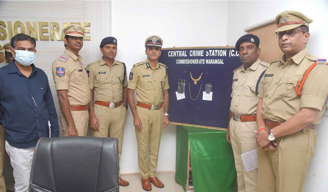 Warangal: Inter-state robbers’ gang member arrested, gold worth Rs 3.10 lakh seized