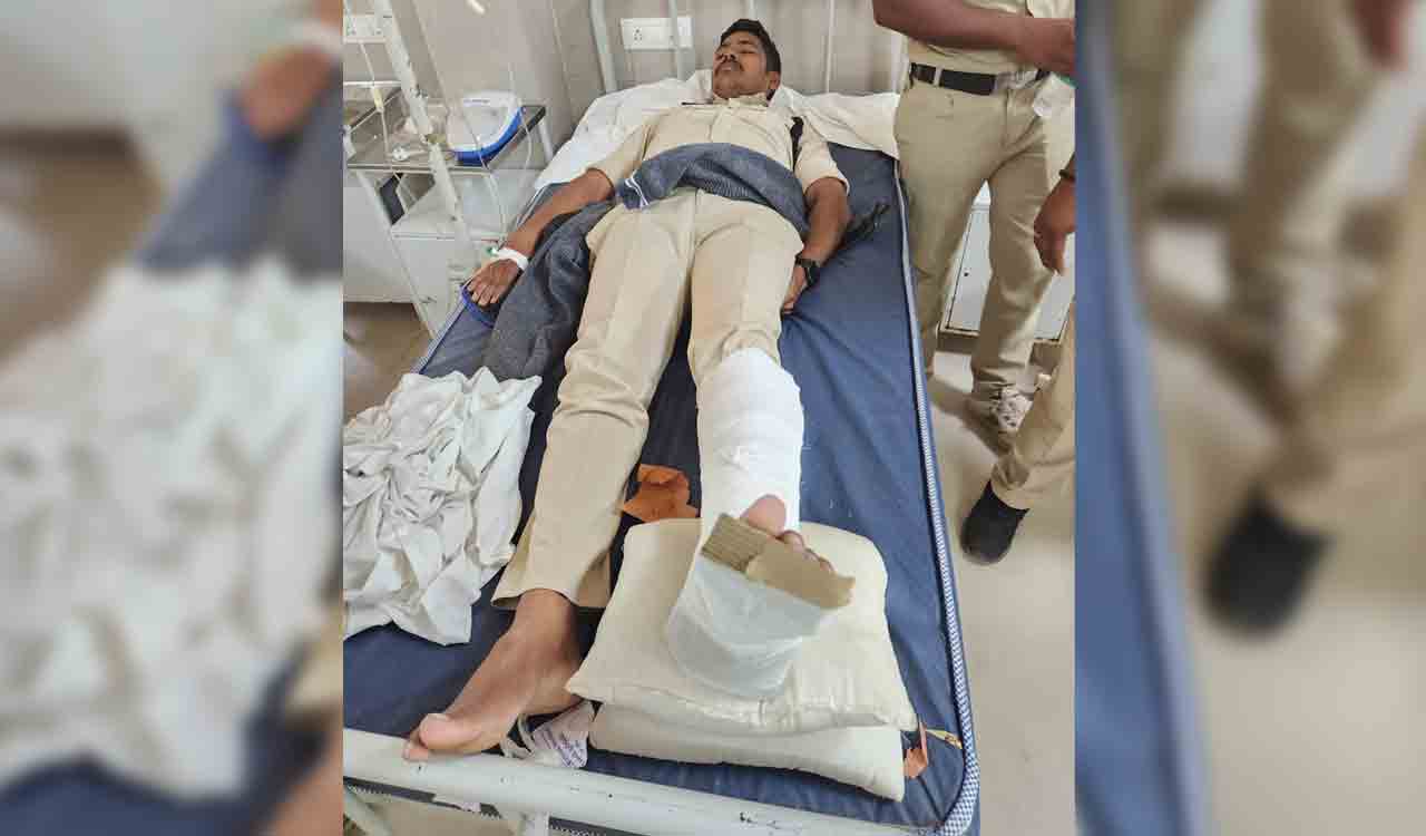 Constable injured in Bharat Jodo Yatra in Sangareddy