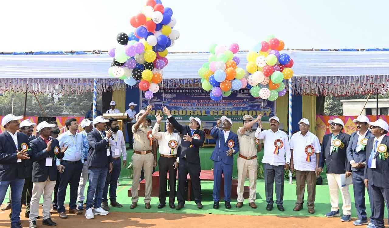 CIL Inter-company Football Tournament begins in Kothagudem