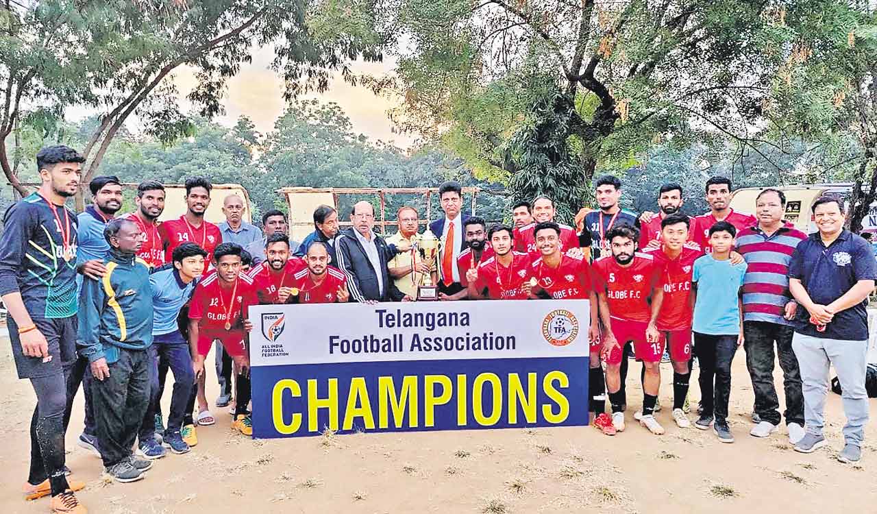 Hyderabad Globe FC lift TFA Football League title