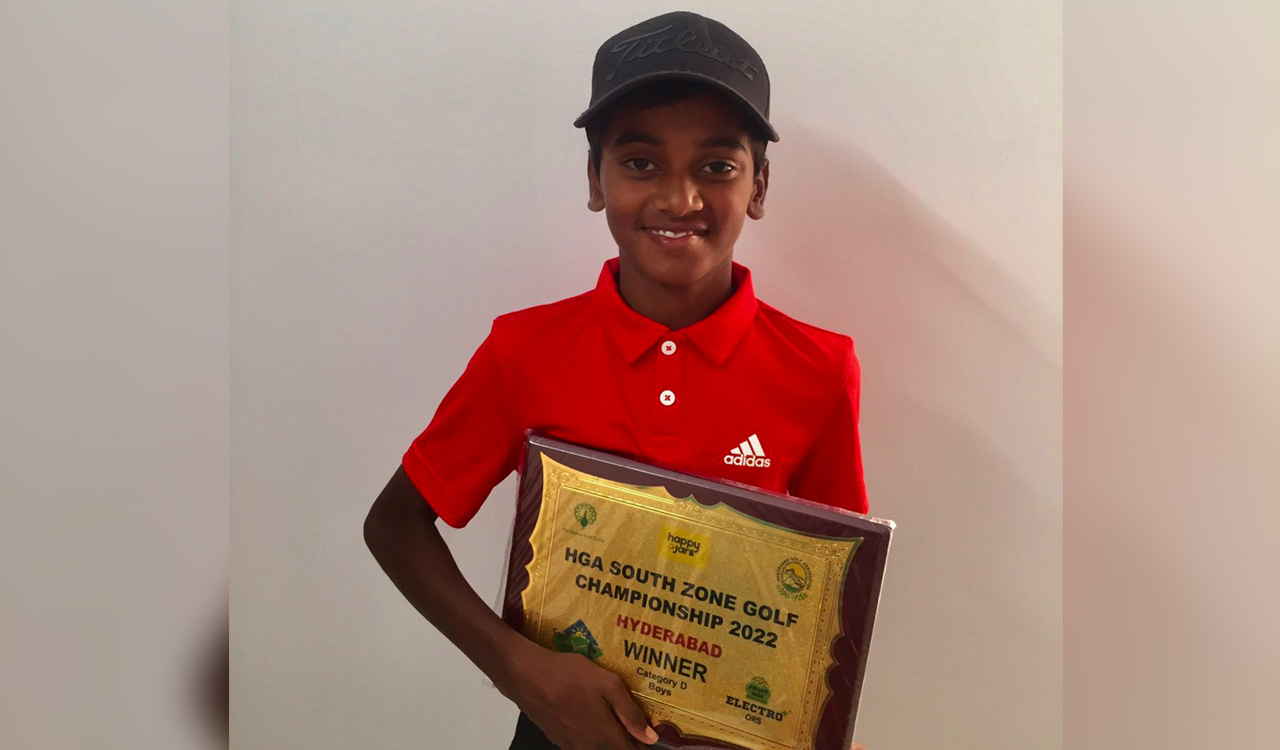 Hyderabad golfer Saatvic bags top honours in South-zone Juniors Golf tournament