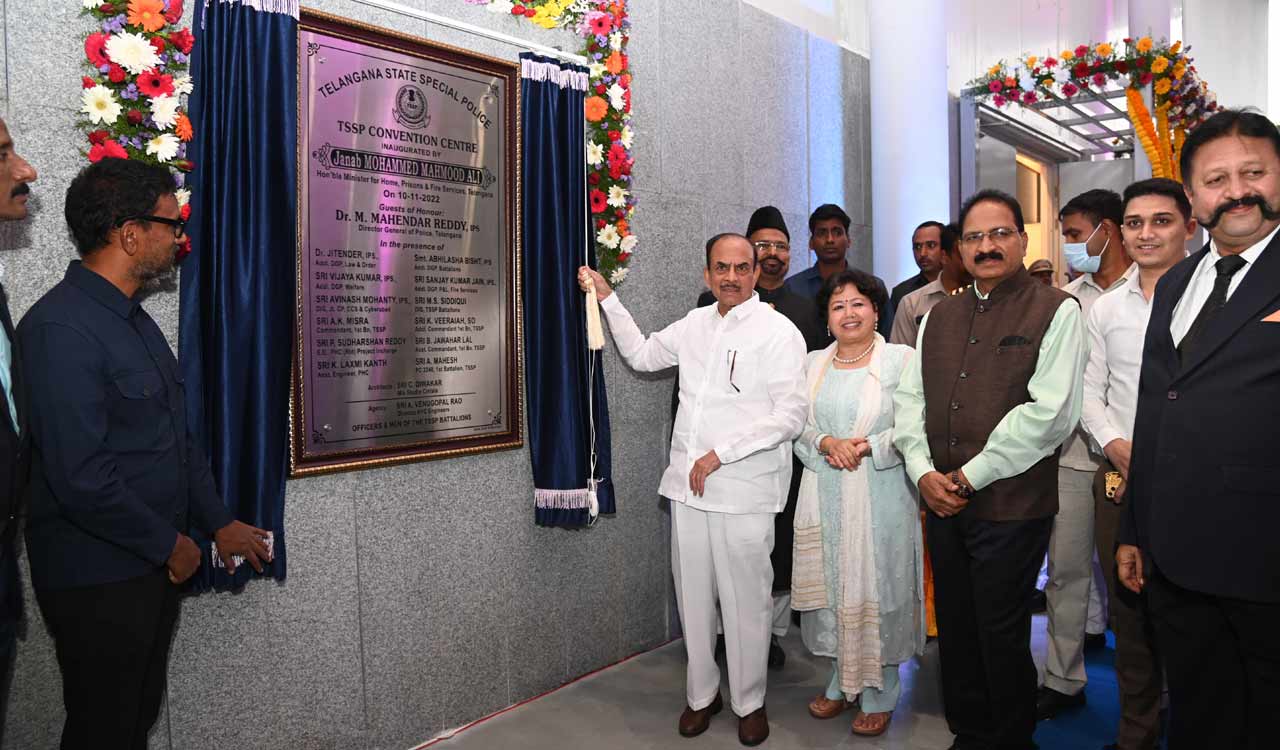 Home Minister Mahmood Ali inaugurates TSSP Convention Centre in Hyderabad