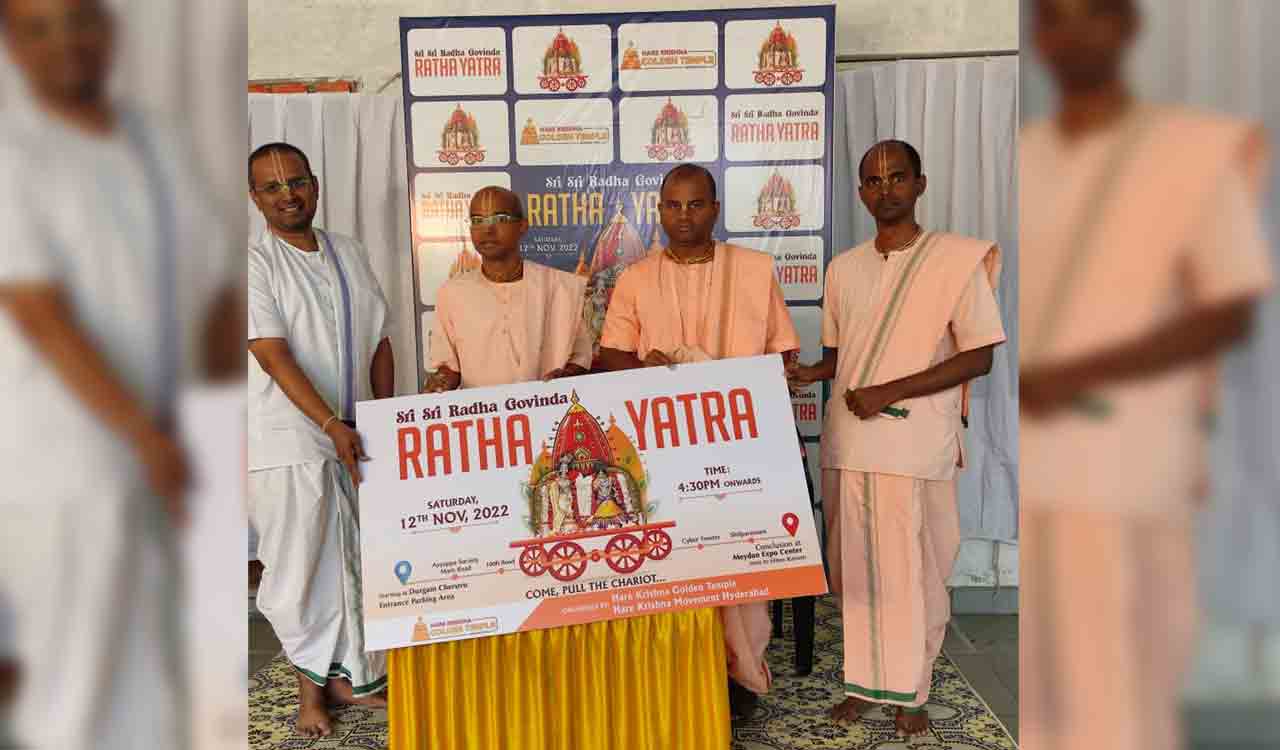 Hyderabad: Hare Krishna Movement to conduct Sri Radha Govinda Ratha Yatra on Nov 12