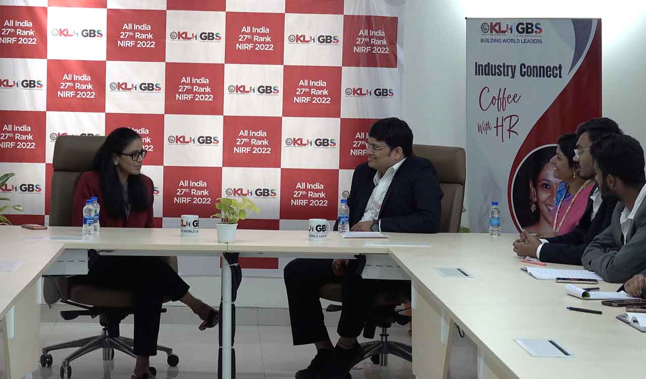Hyderabad: KLH GBS holds ‘Coffee with HR’ to explore dynamics of corporate world