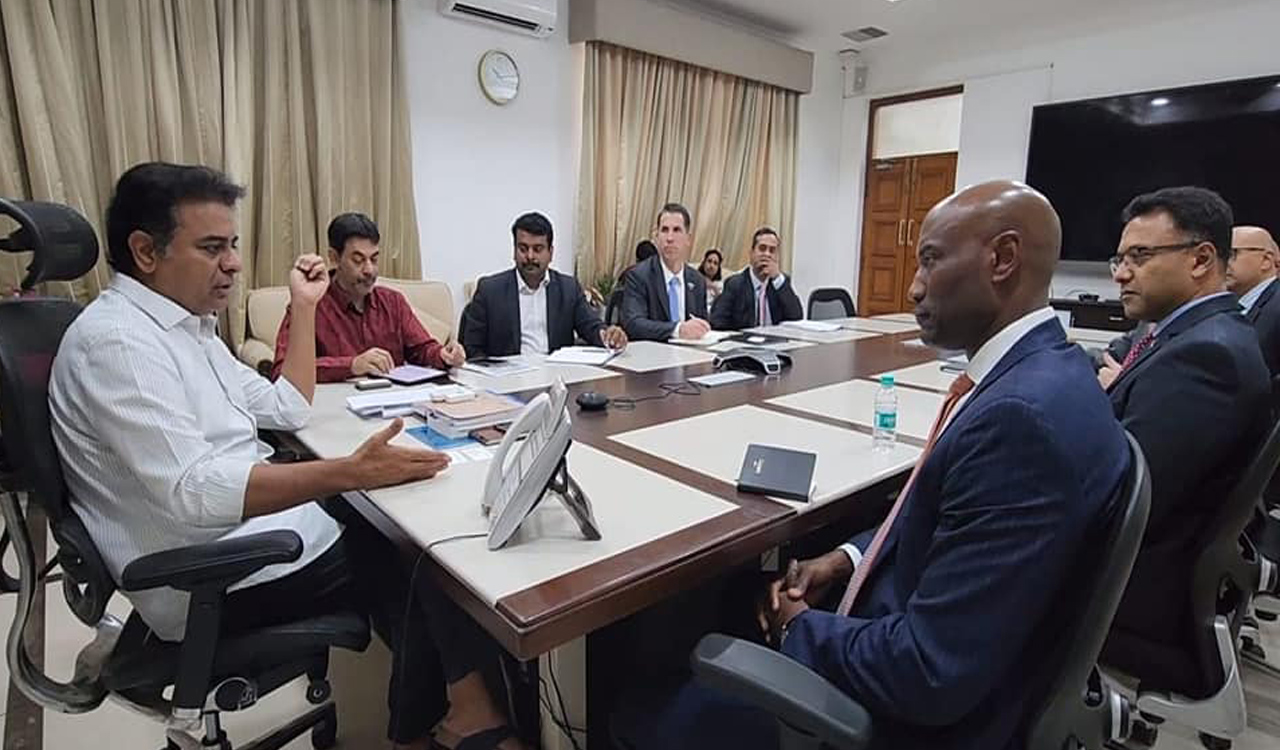 KTR meets Lockheed Martin team, discusses expansion plans in Hyderabad