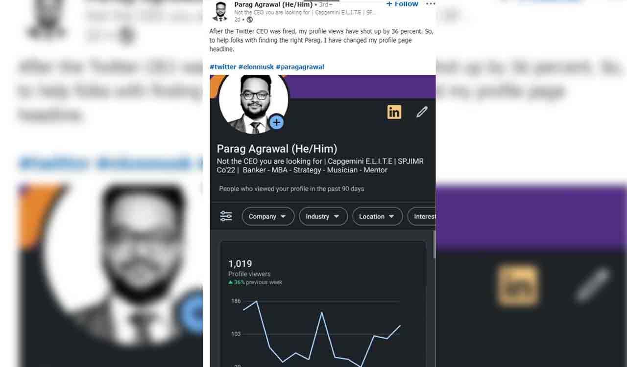 “Not the CEO you are looking for”: Parag Agrawal’s namesake updates LinkedIn bio