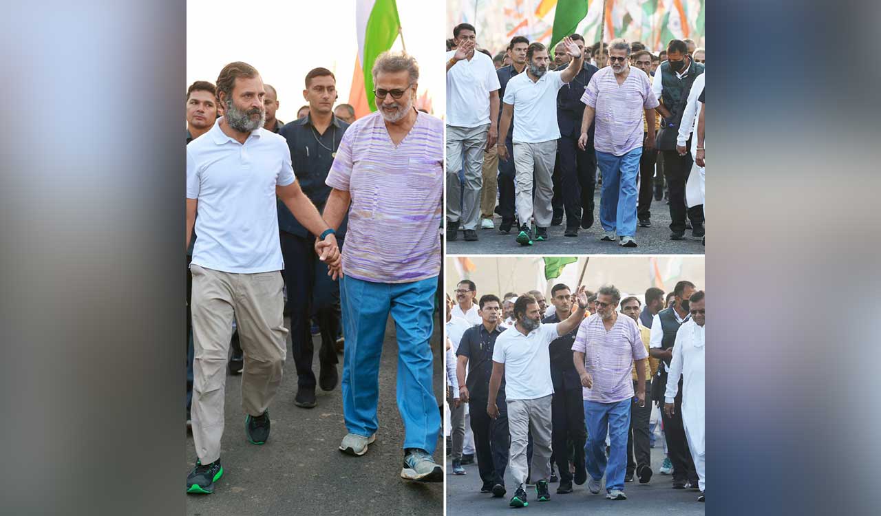 Maha: Mahatma Gandhi’s Great Grandson Joins Rahul In Bharat Jodo Yatra ...