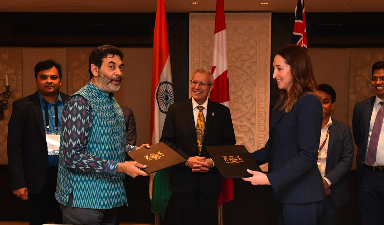 Telangana govt, Ontario Province sign MoU to expand economic cooperation