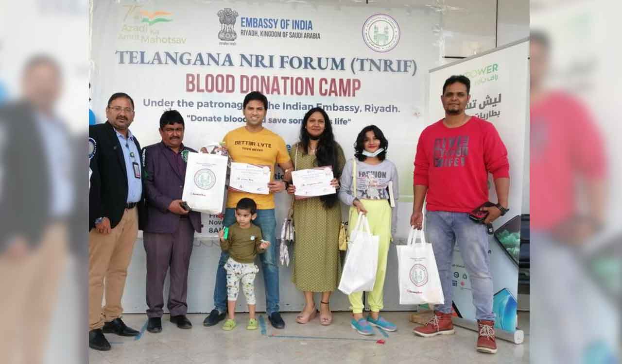 Riyadh Indian Embassy’s blood donation campaign elicits good response