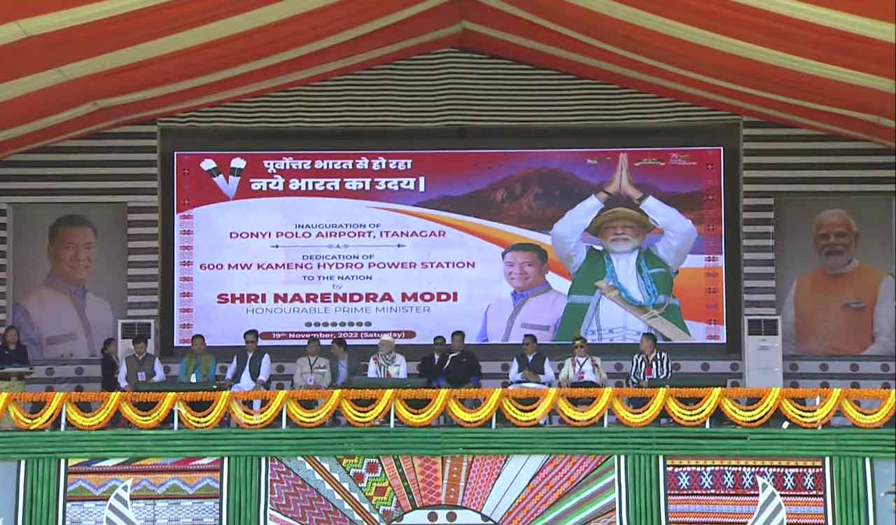 PM Modi inaugurates Arunachal’s first greenfield airport