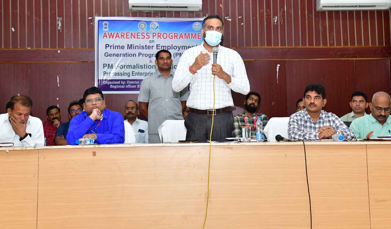 Strong desire, hard work will help youth to emerge as entrepreneurs: Karimnagar Collector