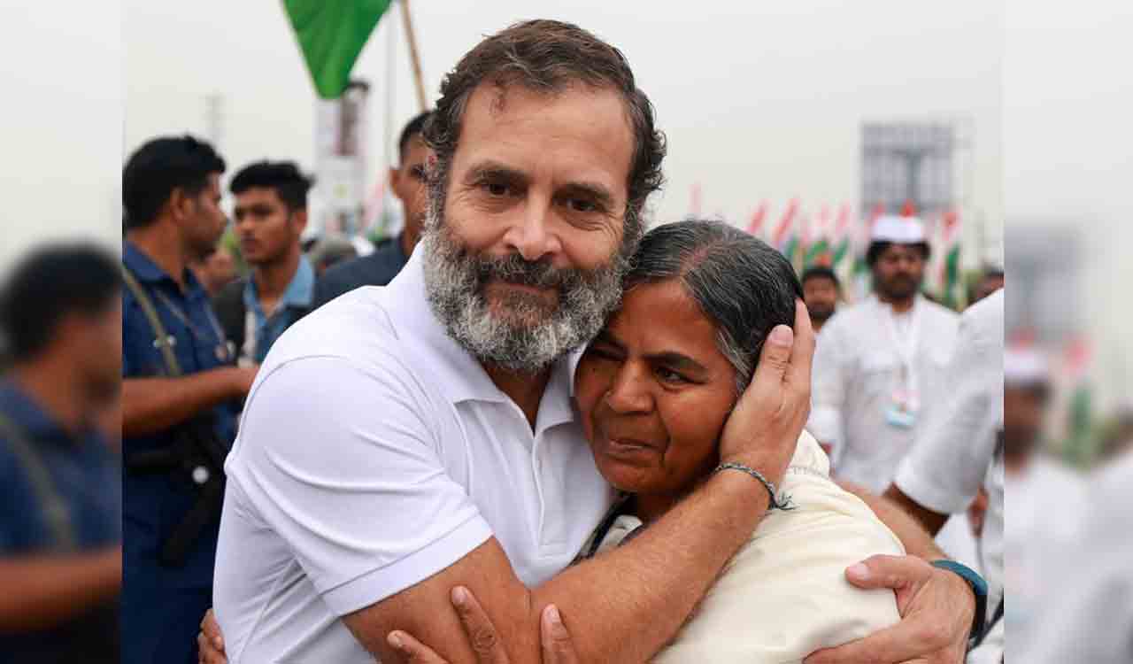 Bharat Jodo Yatra: Rohith Vemula’s mother joins Rahul, extends solidarity