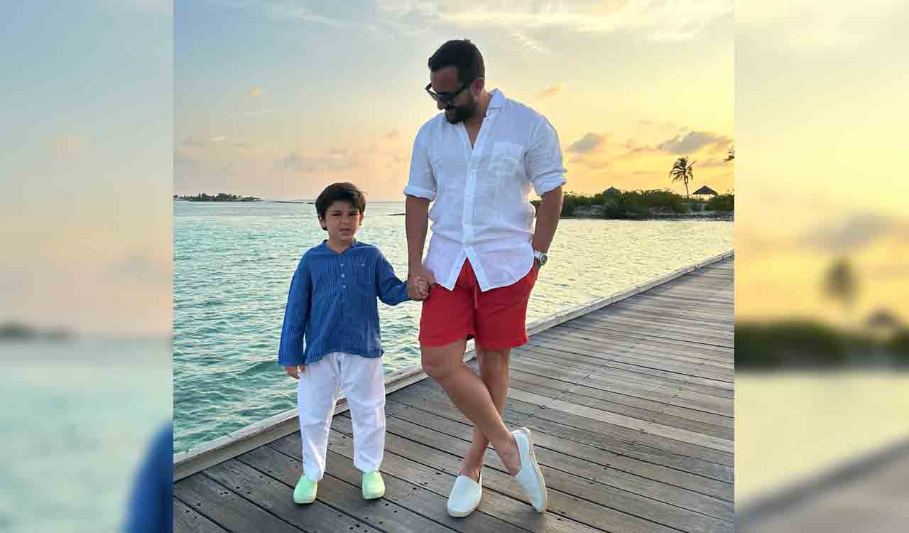 Saif spends quality time with son Taimur as Kareena shoots for her next film in London