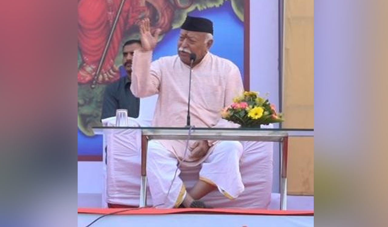 Country-made weapons available in rural areas, but not medicines: RSS chief Mohan Bhagwat