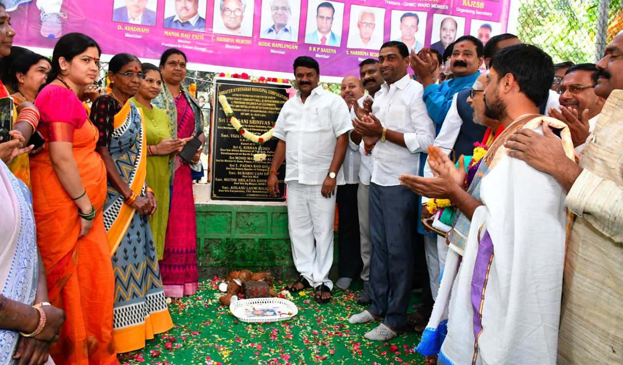 Talasani inaugurates developmental works worth Rs 2.18 crore in Ameerpet-Sanathnagar division
