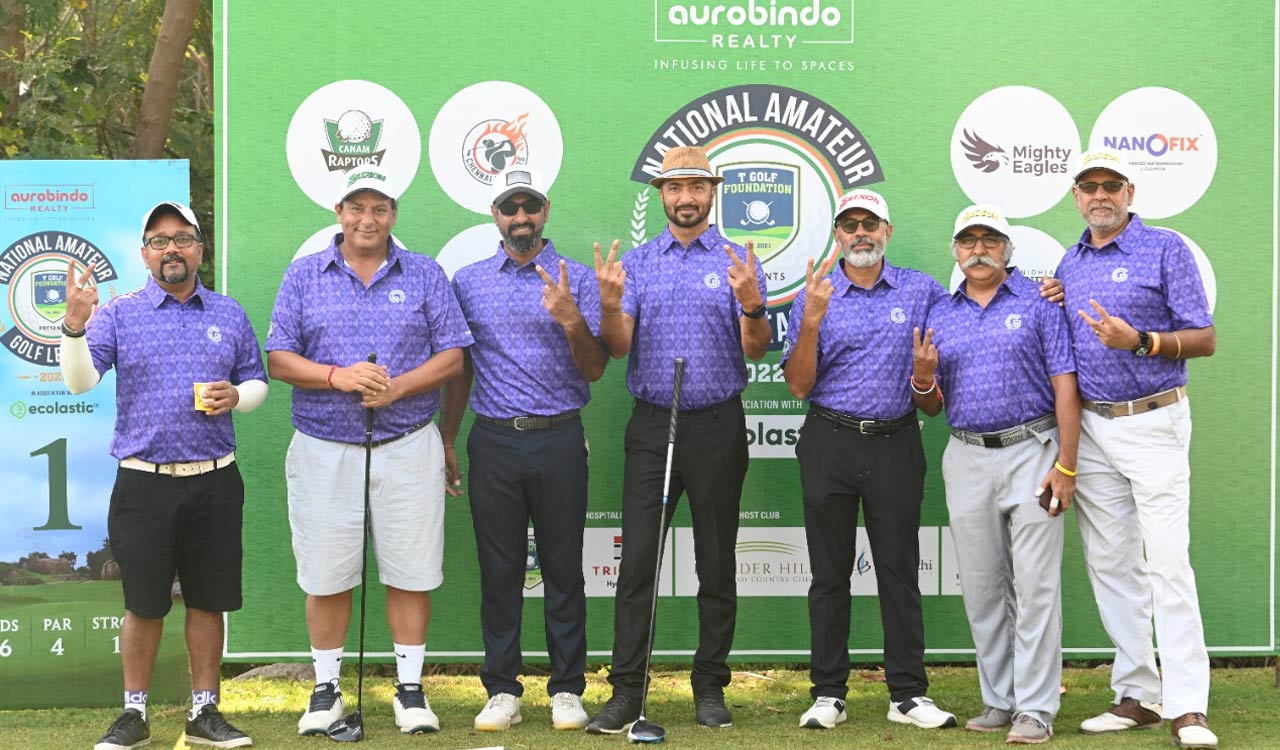 Nanofix down holders Team Mysa at National Amateur Golf League