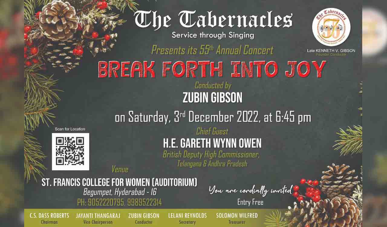Gospel singing group ‘The Tabernacles’ to present its 55th annual music concert on Dec 3