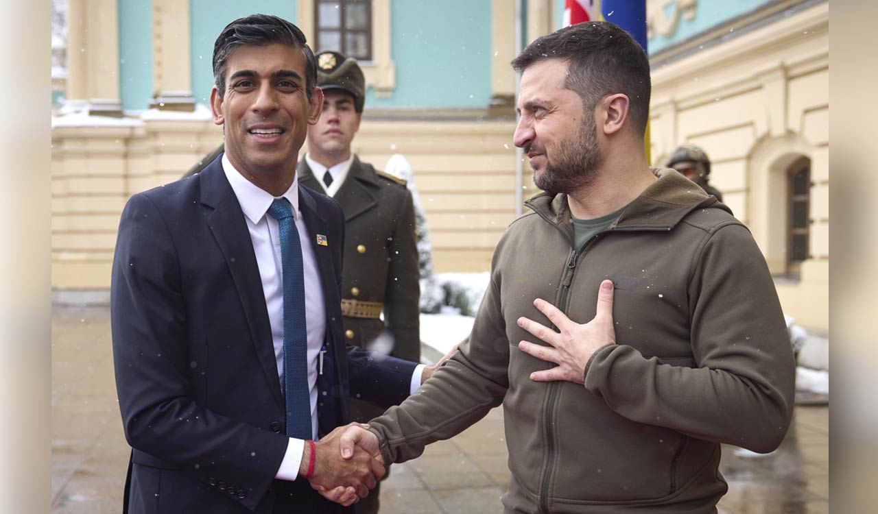 UK PM Rishi Sunak announces air defence package for Ukraine on first visit to Kyiv