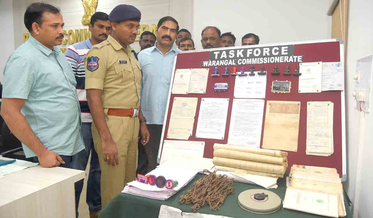 Two including former govt employee arrested for forgery in Warangal