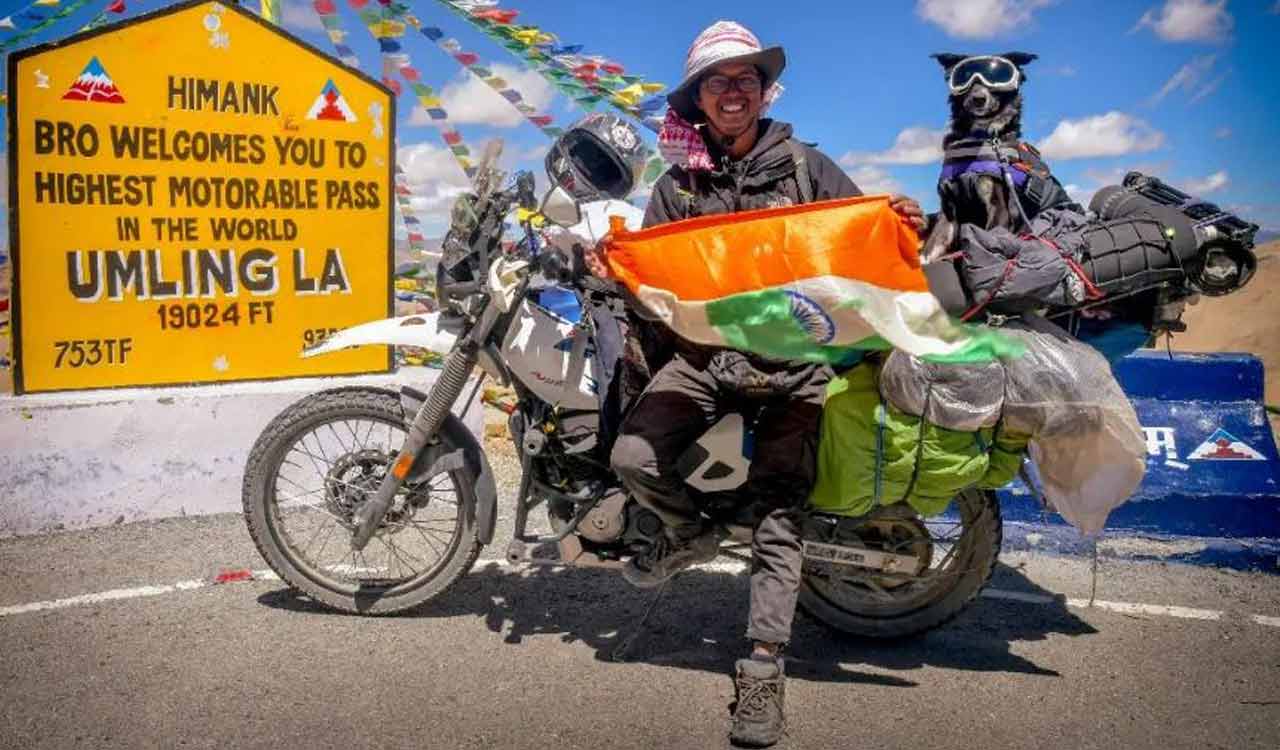 Watch: Man travels to Ladakh with his dog