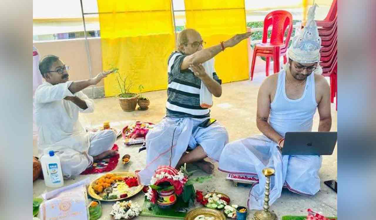 Groom works on laptop during his wedding; internet slams toxic work culture