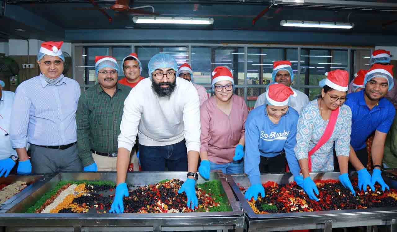 Hyderabad: Plum cake mixing ceremony held at Almond House