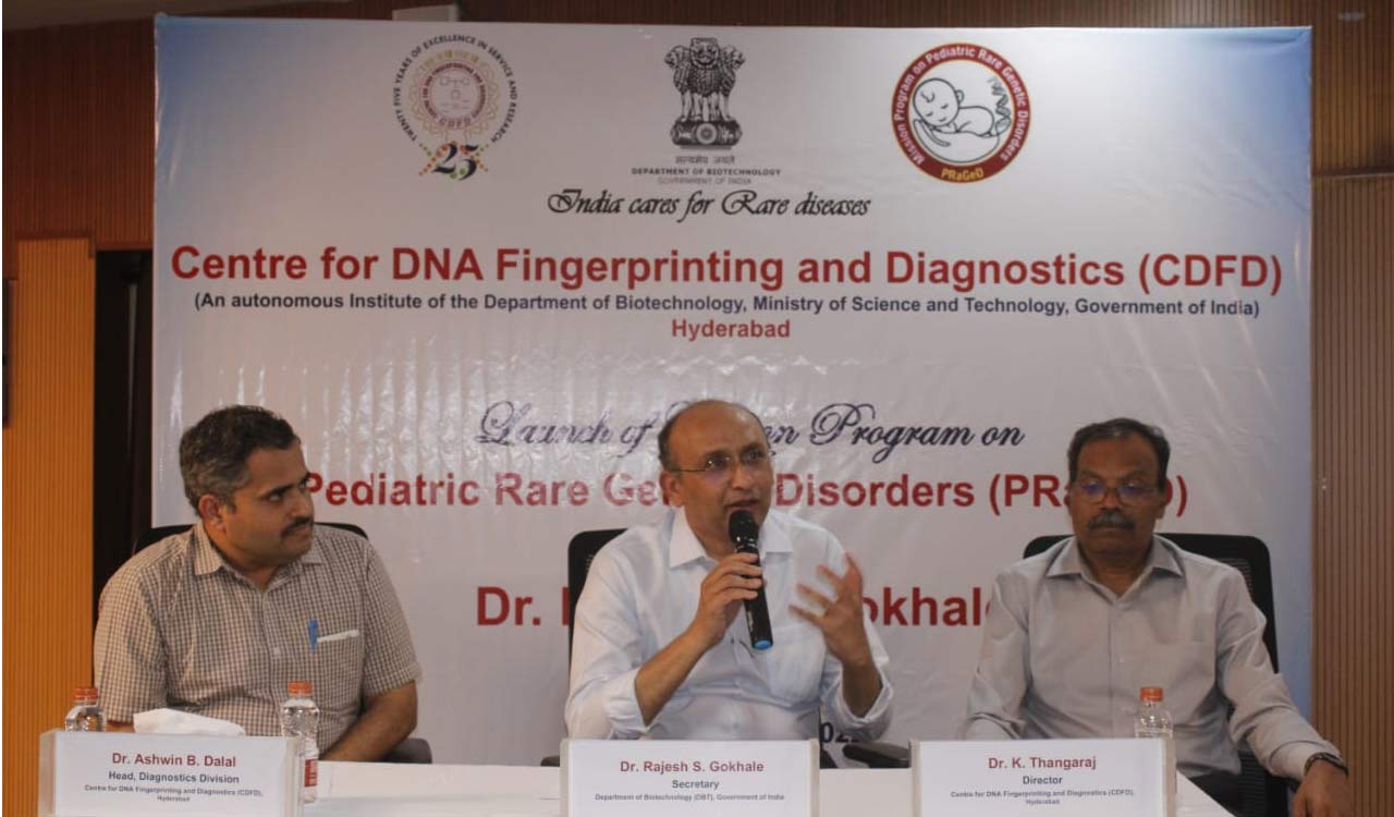 Hyderabad-based CDFD launches study to develop therapies for rare genetic diseases in children