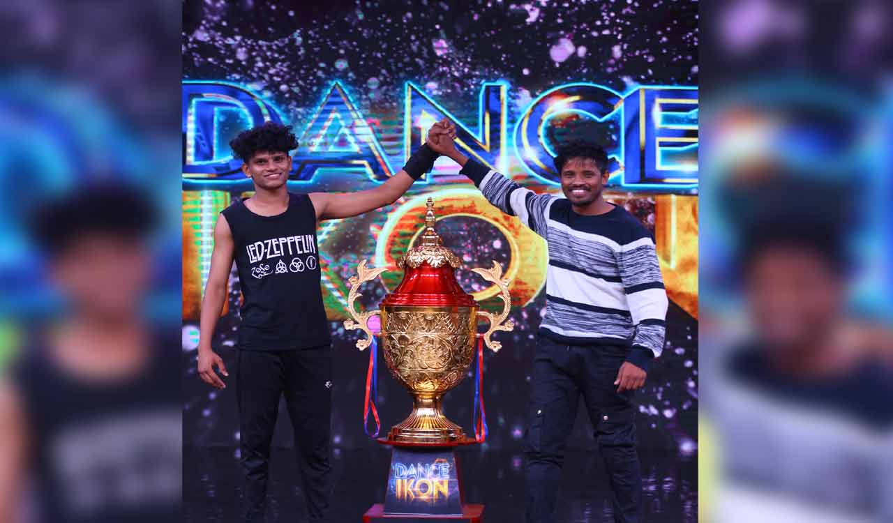 Choreographer Raju along with contestant Asif emerges as the winner of aha’s ‘Dance Ikon’