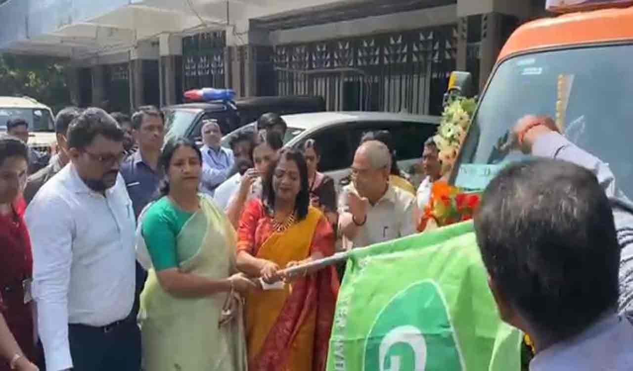 GHMC Mayor flags off vehicle for testing quality of food at commercial establishments