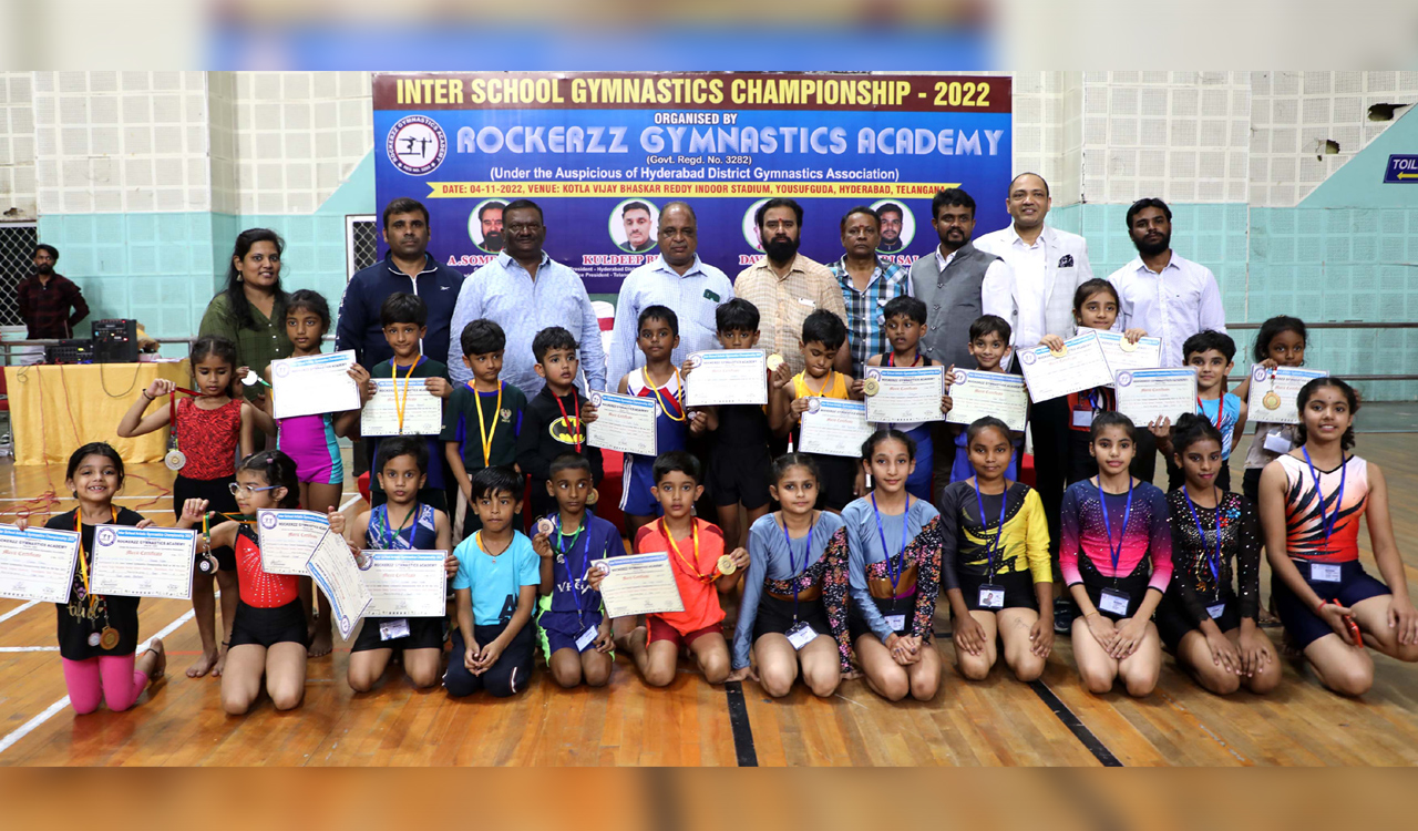 Vrindashri takes top honours at inter-school gymnastics championship