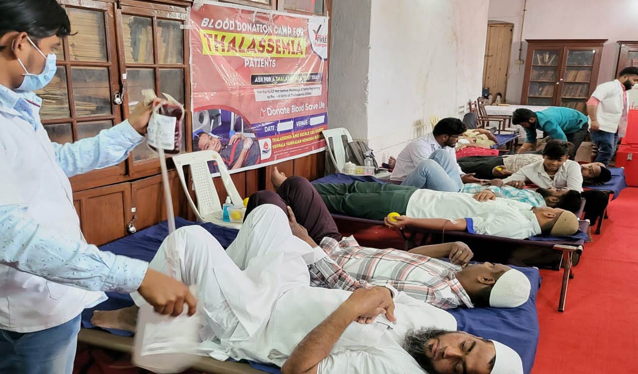 Mosques in Hyderabad organize blood donation camps