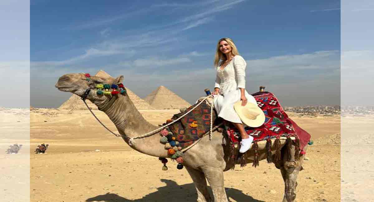 Ivanka Trump enjoys her holiday with family in Egypt