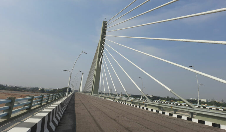 The Mayor Y Sunil Rao, in a statement on Monday, said that the Roads and Buildings department built the cable-bridge across the river Manair on the outskirts of Karimnagar town.